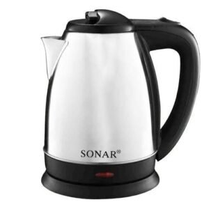 Sonar 1.8L Stainless Steel Electric Kettle - 1500W Fast Boil with 1.5m Power Cord (1Yr Warranty)