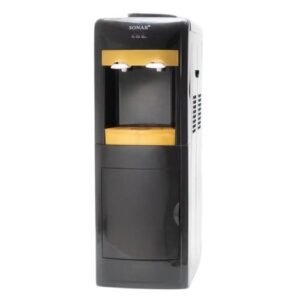 Sonar SR-B5C Freestanding Hot & Cold Water Dispenser with Storage Cabinet - Black & Gold (1Yr Warranty)