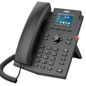 Fanvil X303P Enterprise PoE VoIP IP Phone – 4 SIP Lines & 2.4-Inch Color Display