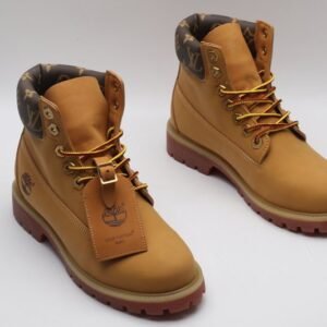 Men's 6-Inch Classic Wheat Nubuck Leather Padded-Collar Work & Streetwear Boots - Honey Tan