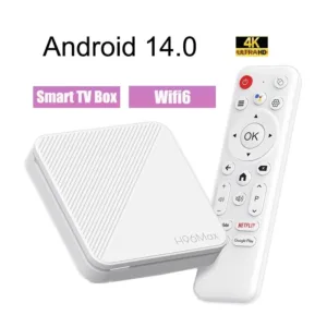 H96 MAX Android 14 Smart 4K TV Box – 2GB RAM, 16GB Storage, Wi-Fi, Ethernet & USB